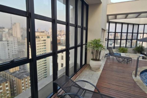 Apart-Hotel com linda vista no Jardins